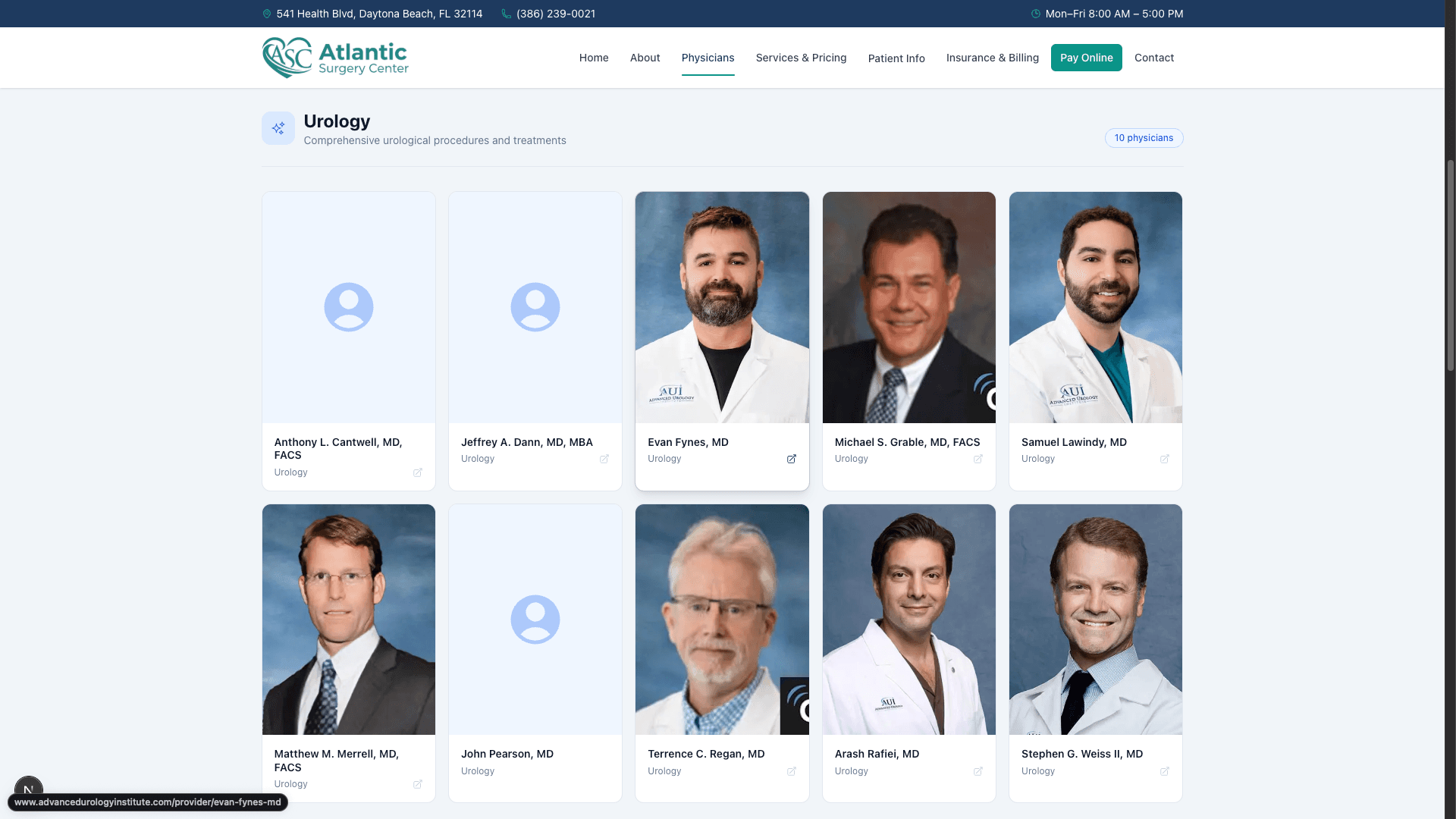 Physician Directory screenshot
