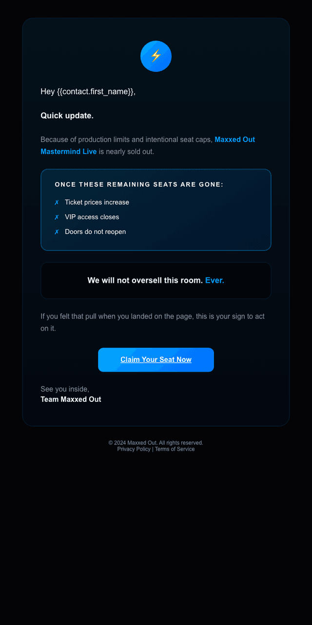 Email 5 of abandoned cart sequence